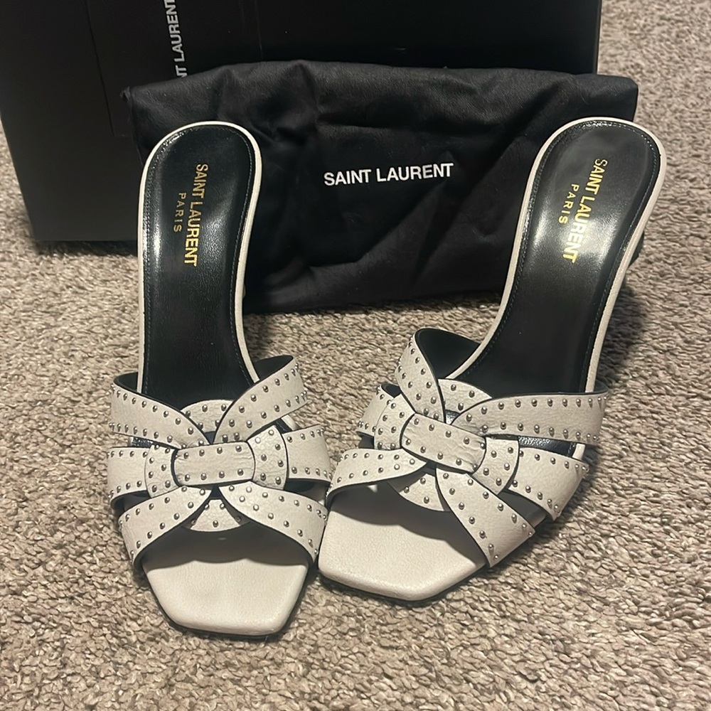 Saint Laurent Tribute Mules